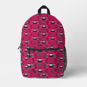 Scandinavian Owl Folk Art Gift Printed Backpack