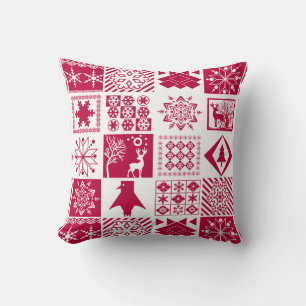 Scandinavian plaid cushion
