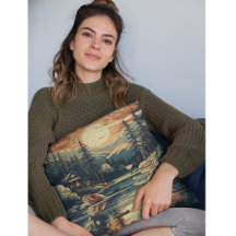 Scandinavian Retro Art Mountain Home