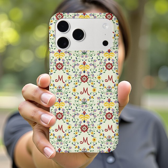 Scandinavian Rosemaling Monogram Pattern Nordic (Creator Uploaded)