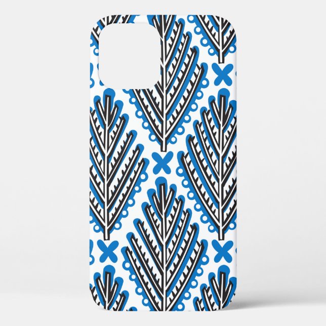 Scandinavian seamless folk art pattern with cute t Case-Mate iPhone case (Back)