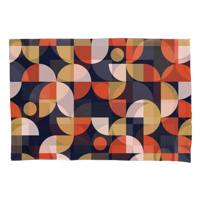 Scandinavian Simple Shapes Geometry Artwork Poster Pillowcase (Front)