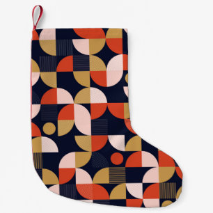 Scandinavian Simple Shapes Geometry Artwork Poster Small Christmas Stocking