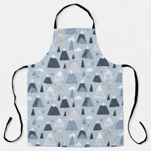 Scandinavian Snow-Capped Mountains Apron