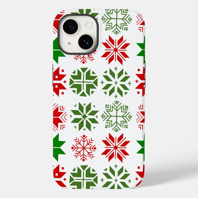 Scandinavian Snowflakes Case-Mate iPhone Case (Back)