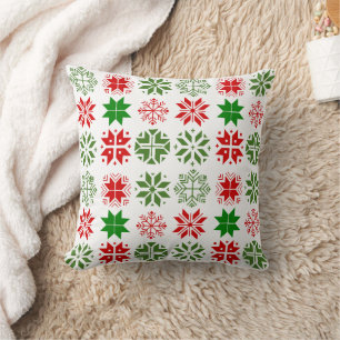 Scandinavian Snowflakes Cushion
