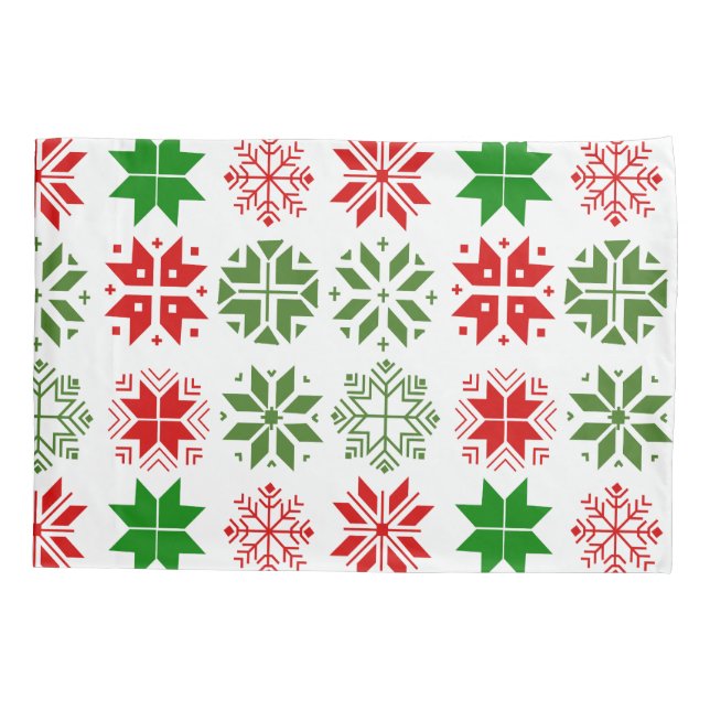 Scandinavian Snowflakes Pillowcase (Back)