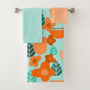 Scandinavian Spring Bath Towel Set