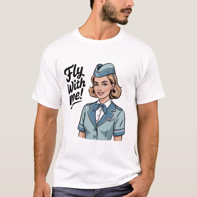 Scandinavian stewardess Basic T-Shirt (Front)