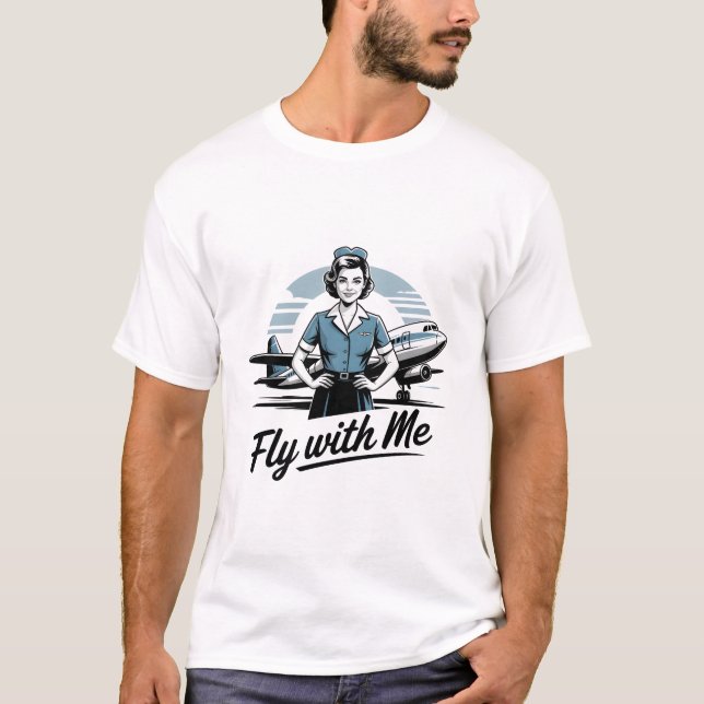 Scandinavian stewardess Basic T-Shirt (Front)