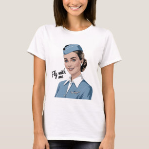 Scandinavian stewardess Womens Basic T-Shirt