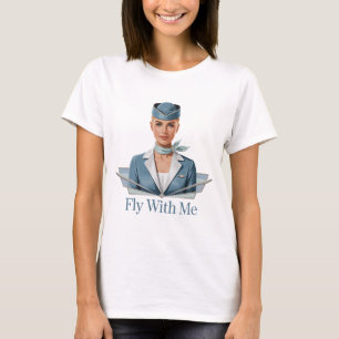 Scandinavian stewardess Womens Basic T-Shirt