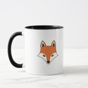 Scandinavian Style Cartoon Fox Face Mug