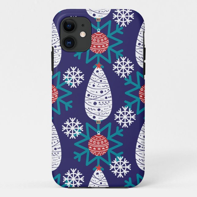 Scandinavian style christmas pattern Case-Mate iPhone case (Back)
