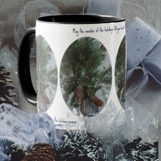 Scandinavian style Christmas spruce branch  Mug (Creator Uploaded)