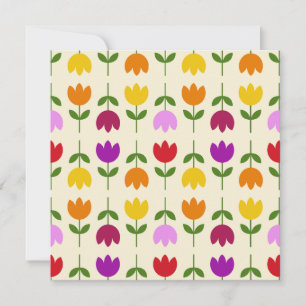 Scandinavian Style Colourful on Crm Flower Pattern