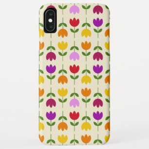 Scandinavian Style Colourful on Crm Flower Pattern iPhone XS Max Case