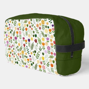 Scandinavian Style Flora & Fauna Pattern Dopp Kit