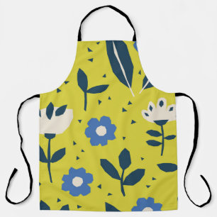 Scandinavian style, floral seamless pattern. apron