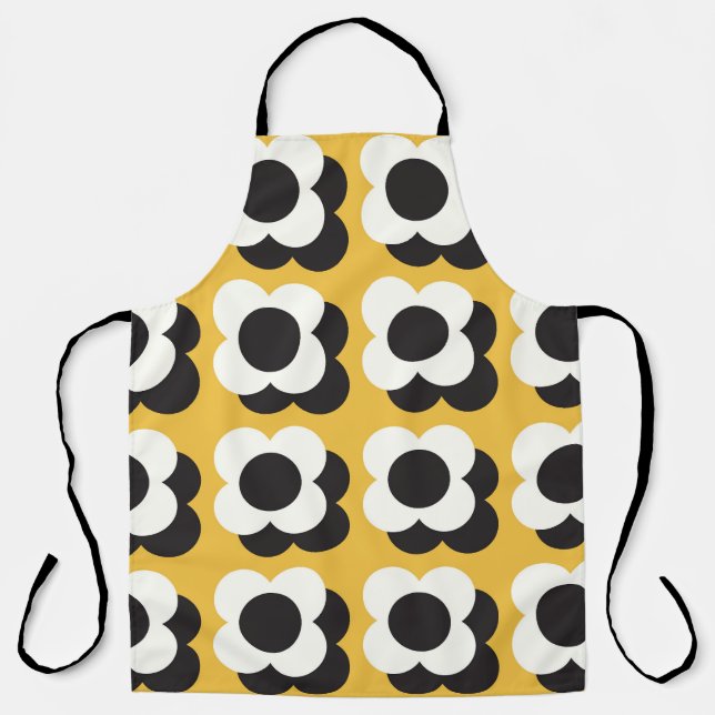 Scandinavian style, floral vintage pattern apron (Front)