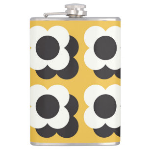 Scandinavian style, floral vintage pattern hip flask