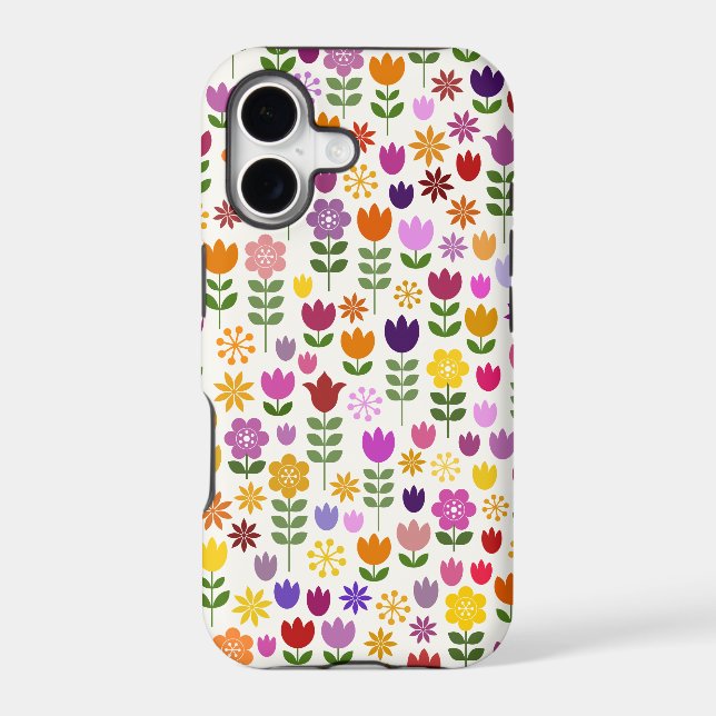 Scandinavian Style Flower Pattern (Back)