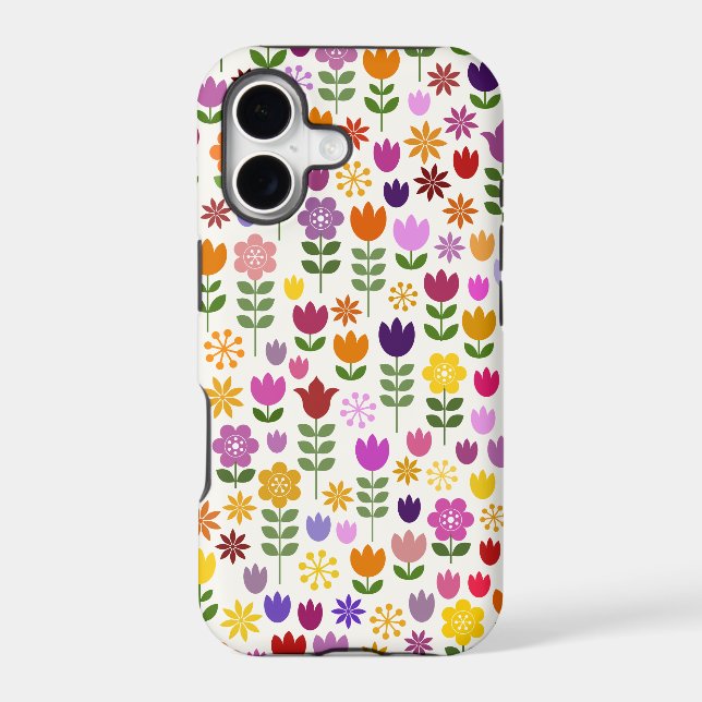 Scandinavian Style Flower Pattern (Back)