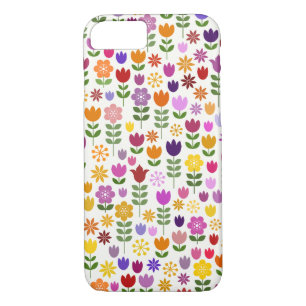 Scandinavian Style Flower Pattern iPhone 8/7 Case