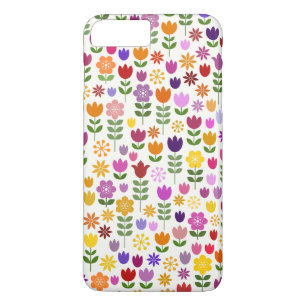 Scandinavian Style Flower Pattern iPhone 8 Plus/7 Plus Case
