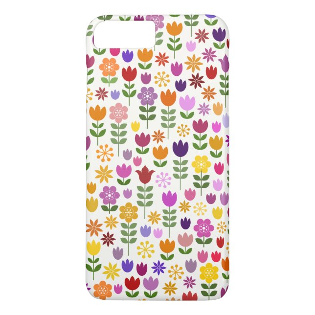 Scandinavian Style Flower Pattern Case-Mate iPhone Case (Back)