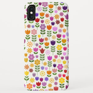 Scandinavian Style Flower Pattern iPhone XS Max Case