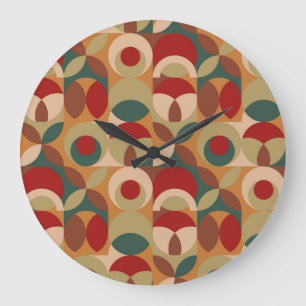Scandinavian Style Geometry Minimal Artwork Large Clock