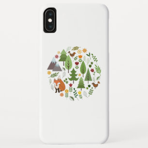Scandinavian Style Illustrations Circle iPhone XS Max Case