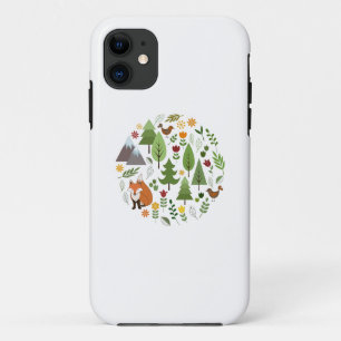 Scandinavian Style Illustrations Circle iPhone 11 Case