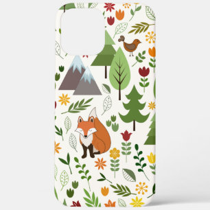 Scandinavian Style Illustrations on Crm Lg Pattern iPhone 12 Pro Max Case