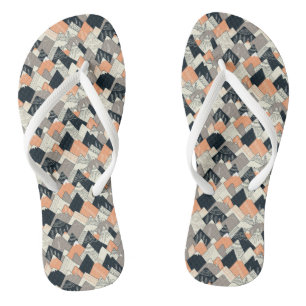 Scandinavian Style Mountain Pattern Thongs