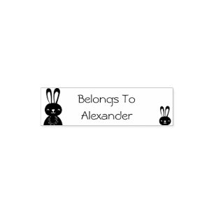 Scandinavian style name Self Inking Rubber Stamp