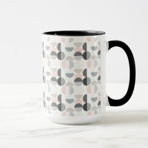Scandinavian Style Semi-Circle Pattern Mug