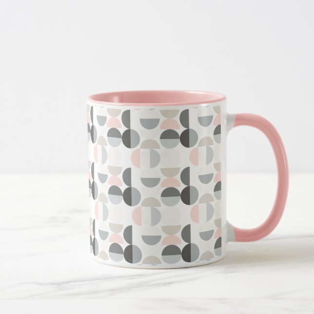 Scandinavian Style Semi-Circle Pattern Mug (Right)