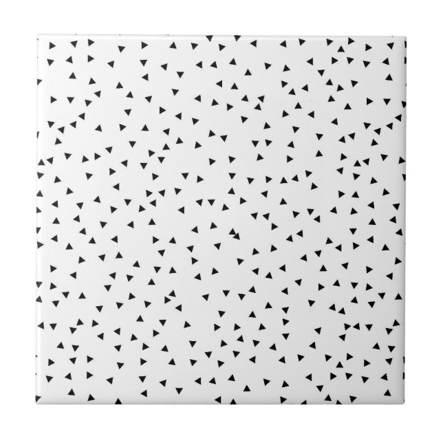 Scandinavian Style Triangle Pattern Ceramic Tile (Front)