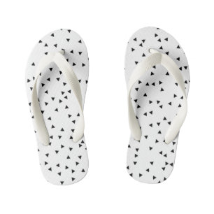 Scandinavian Style Triangle Pattern Kid's Thongs