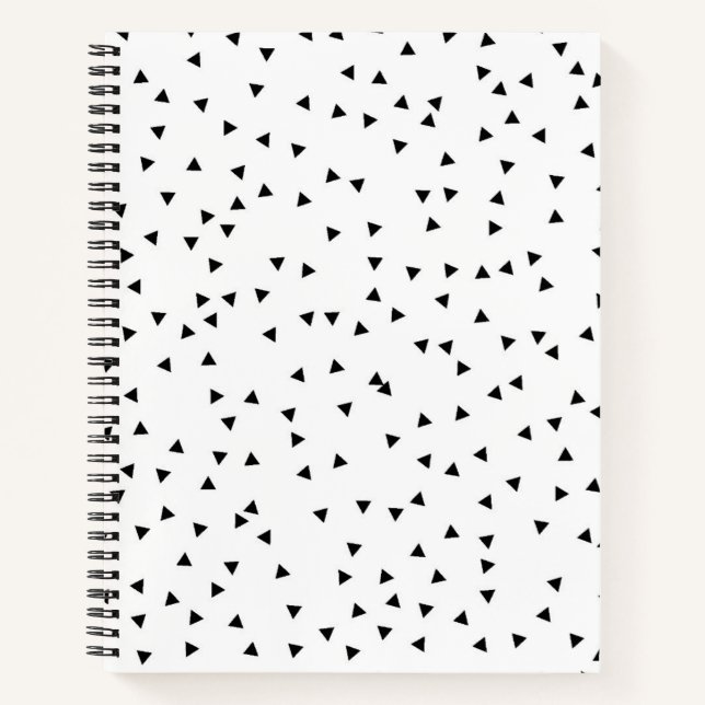 Scandinavian Style Triangle Pattern Notebook (Front)