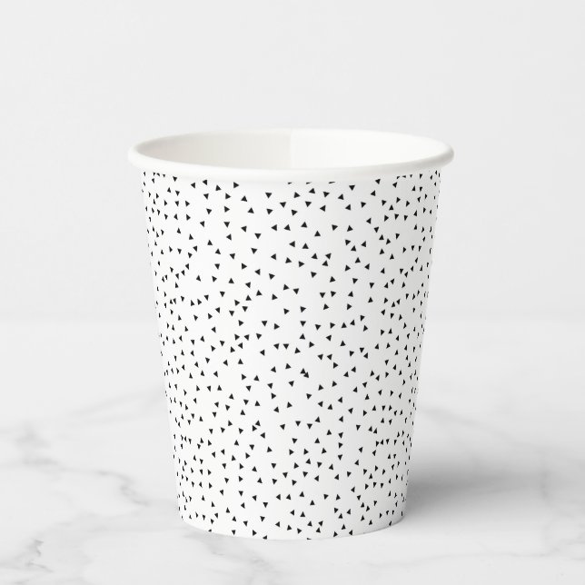 Scandinavian Style Triangle Pattern Paper Cups (Left)