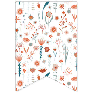 Scandinavian Summer Flowers Bunting