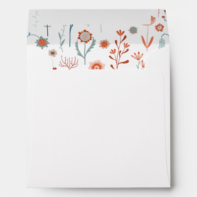 Scandinavian Summer Flowers Envelope (Back (Bottom))