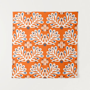 Scandinavian Tradition: Ethnic Floral Mosaic. Tapestry