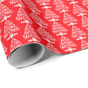 Scandinavian Traditional Christmas Decorations Wrapping Paper