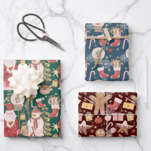 Scandinavian traditional Christmas pattern  Wrapping Paper Sheet