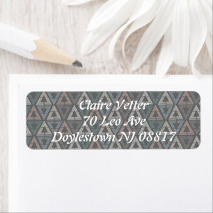 Scandinavian Triangles Label Return Address Label
