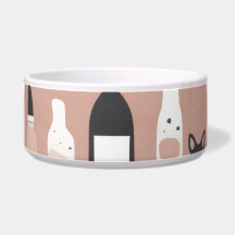 Scandinavian Valentine’s Dog Bowl – Nordic Hearts